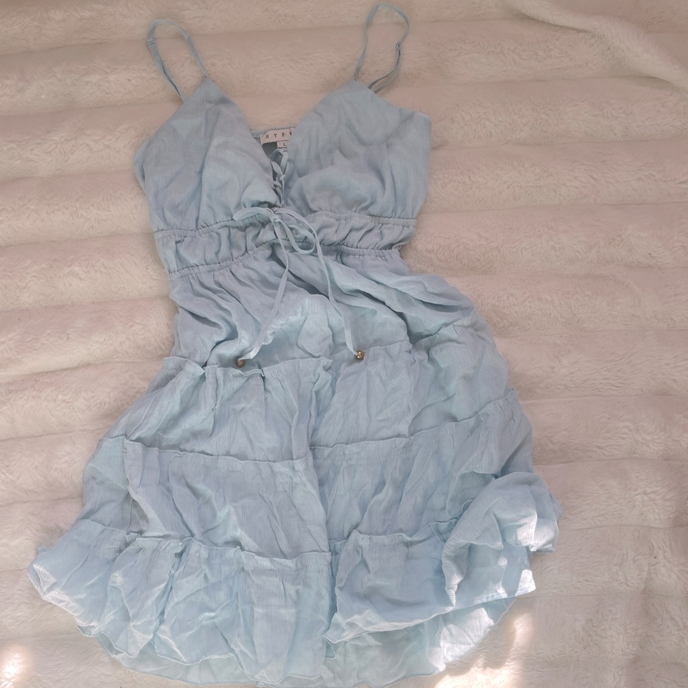 cute v neck cute dress